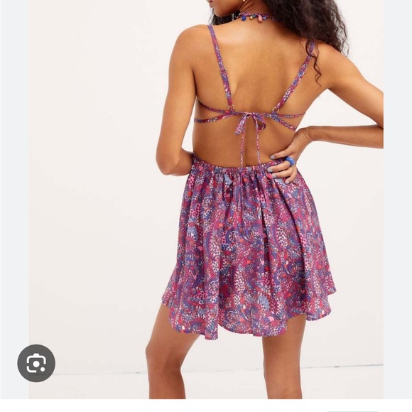 for love & lemons tonya mini dress purple - Picture 3 of 3